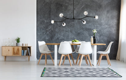 Zayne 6 Light Pendant in Black