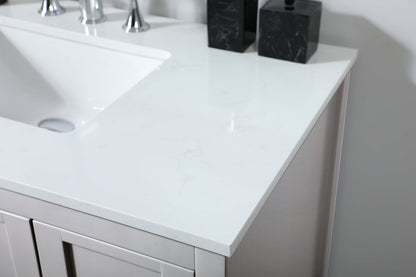 32 inch Single bathroom vanity in grey