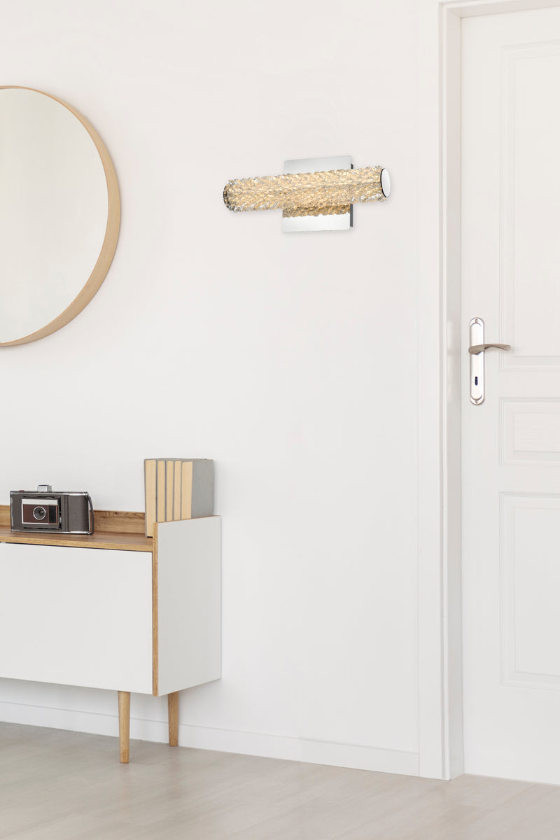 Bowen 12 inch Adjustable LED Wall Sconce in Chrome