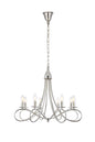 Lyndon 8 light polished Nickel Pendant