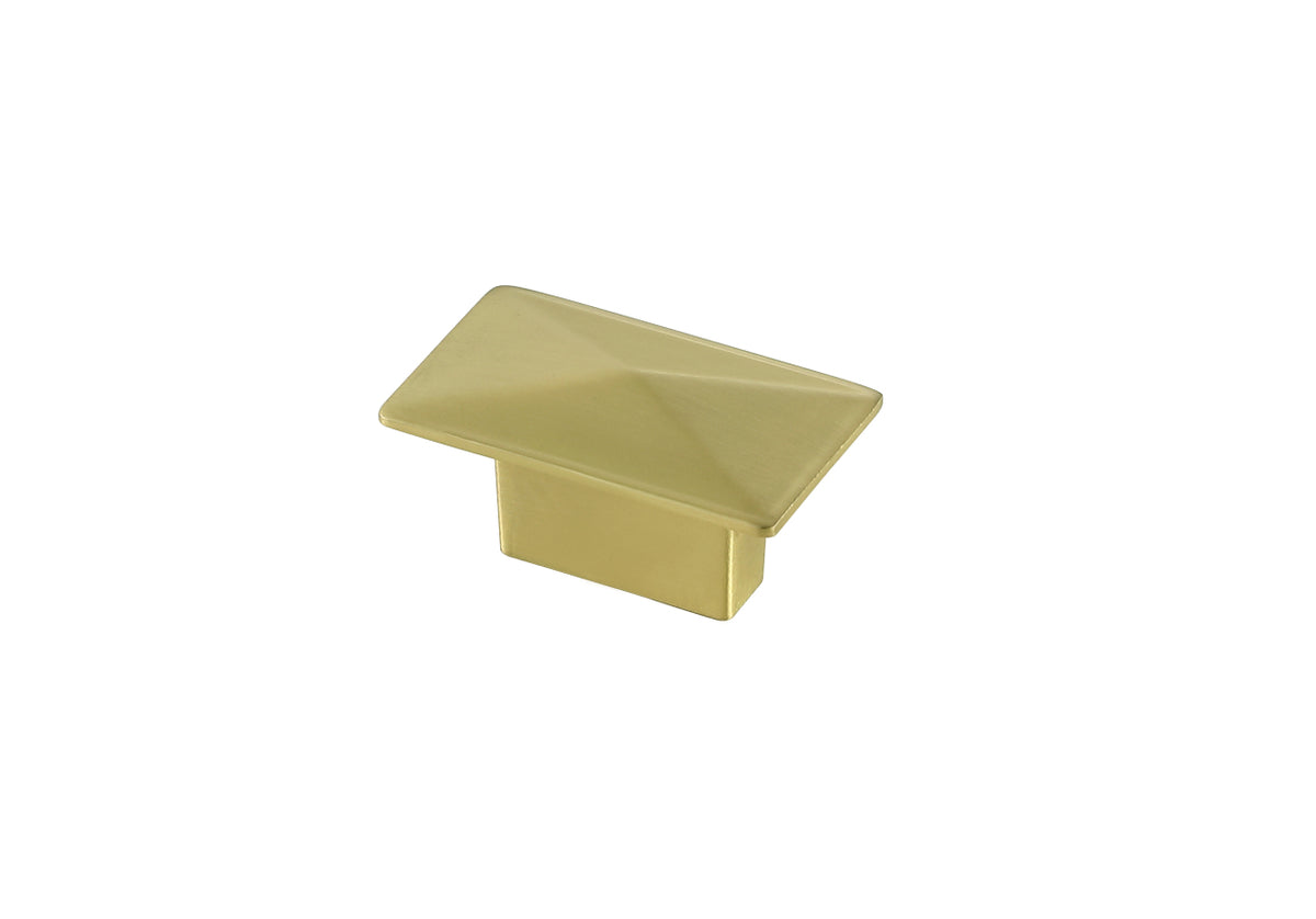 Perry 2" Brushed Gold Rectangle Knob Multipack (Set of 10)