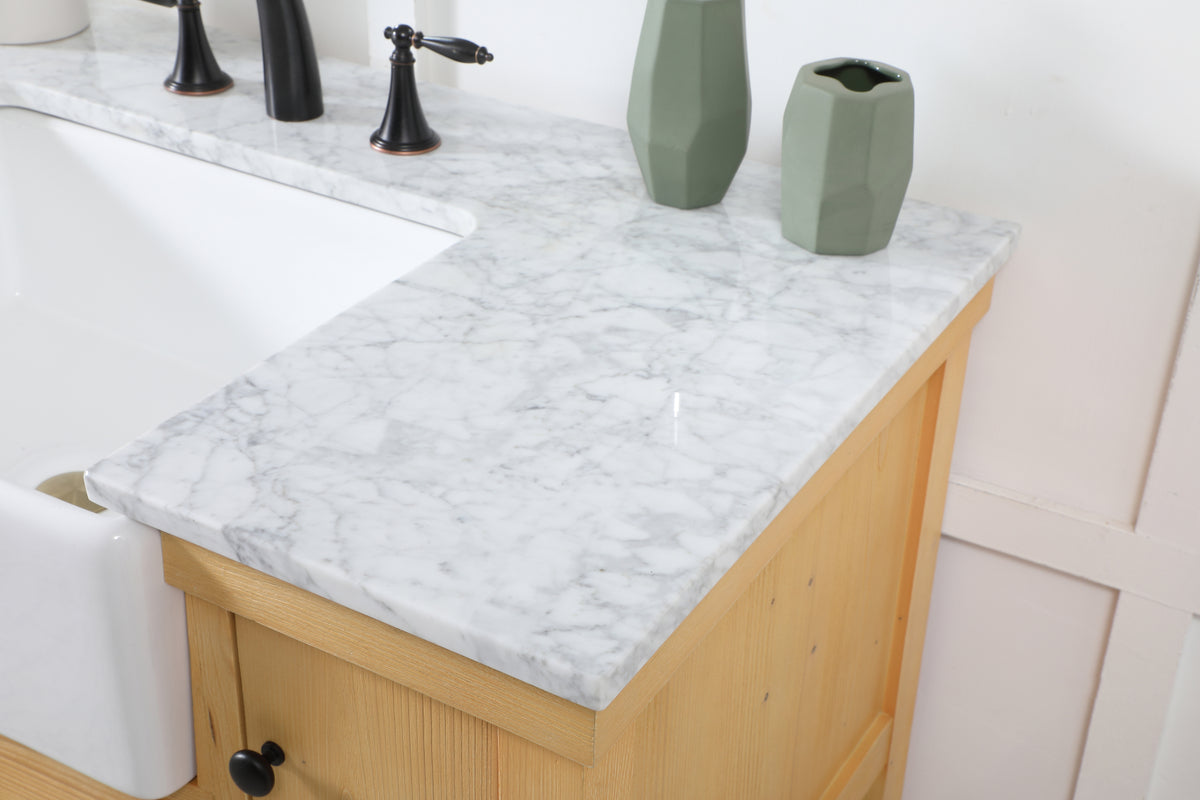 42 inch Single bathroom vanity in natural wood