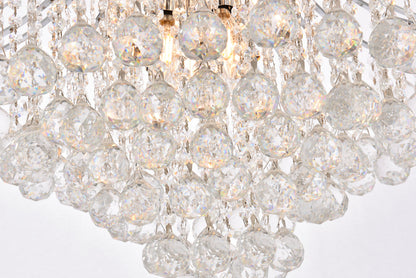 Toureg 15 light Chrome Chandelier Clear Royal Cut Crystal