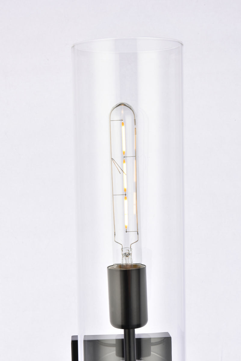 Savant 1 light black wall sconce