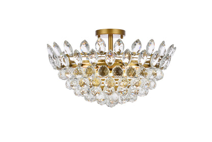 Emilia 20 inch flush mount in brass