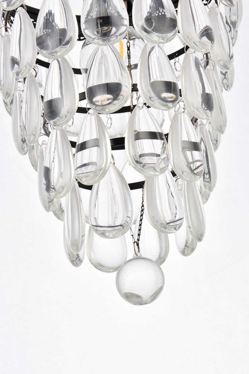 Reese 9 inch pendant in black