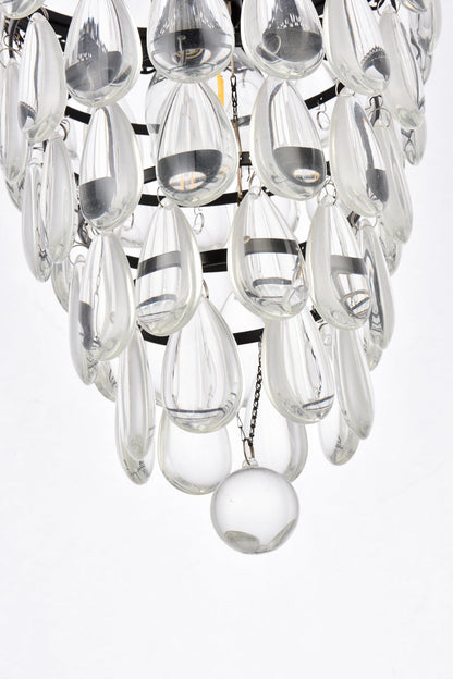 Reese 9 inch pendant in black