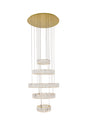 Monroe Integrated LED chip light gold Chandelier Clear Royal Cut Crystal
