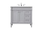 36 inch Single bathroom vanity in grey