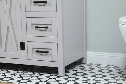 48 inch Single bathroom vanity in grey