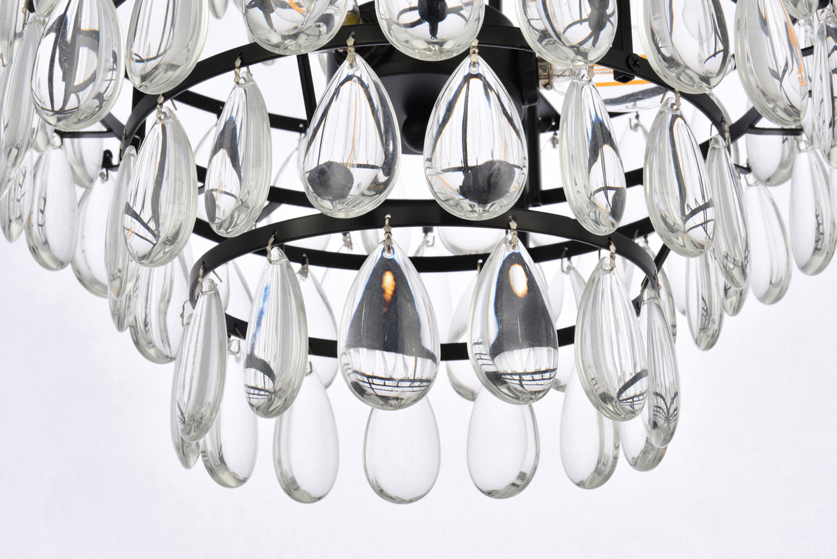 Mila 14 inch pendant in black