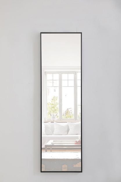Metal frame Rectangle Mirror 18 inch Black