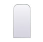 Metal Frame Arch Full Length Mirror 35x72 Inch in Silver