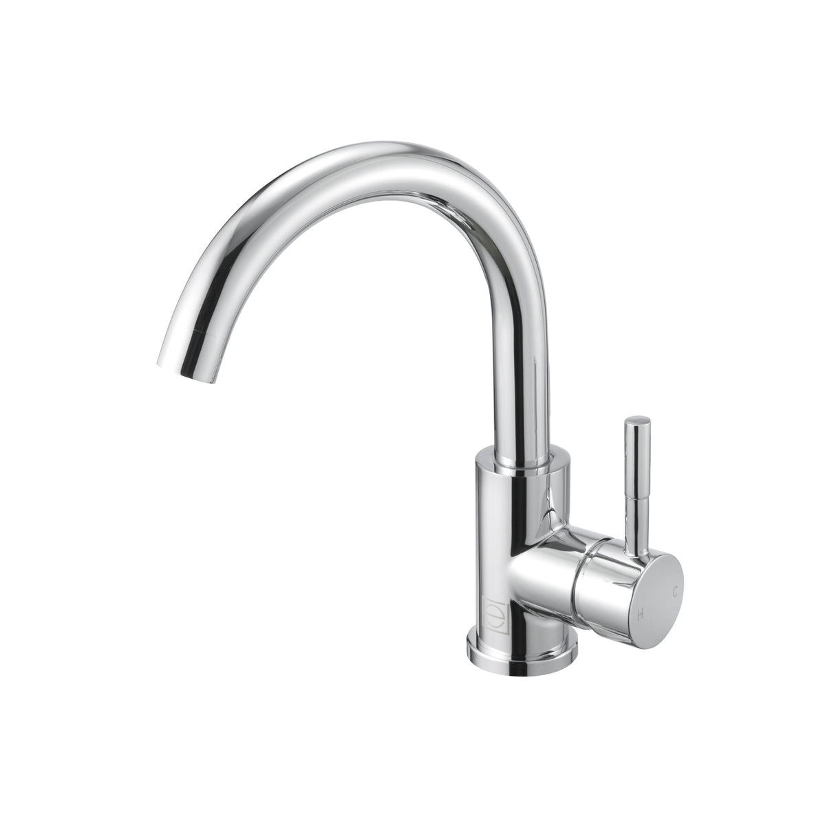 Louis Single Hole Single Handle Bathroom Faucet in Chrome