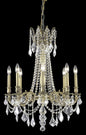 Rosalia 8 light French Gold Chandelier Clear Royal Cut Crystal