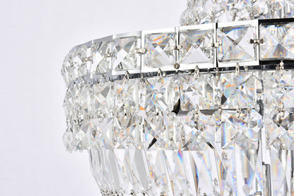 Tranquil 12 light Chrome Pendant Clear Royal Cut Crystal