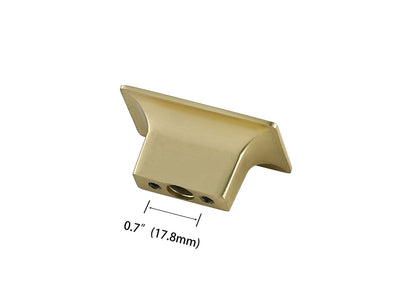 Perry 2" Brushed Gold Rectangle Knob Multipack (Set of 10)