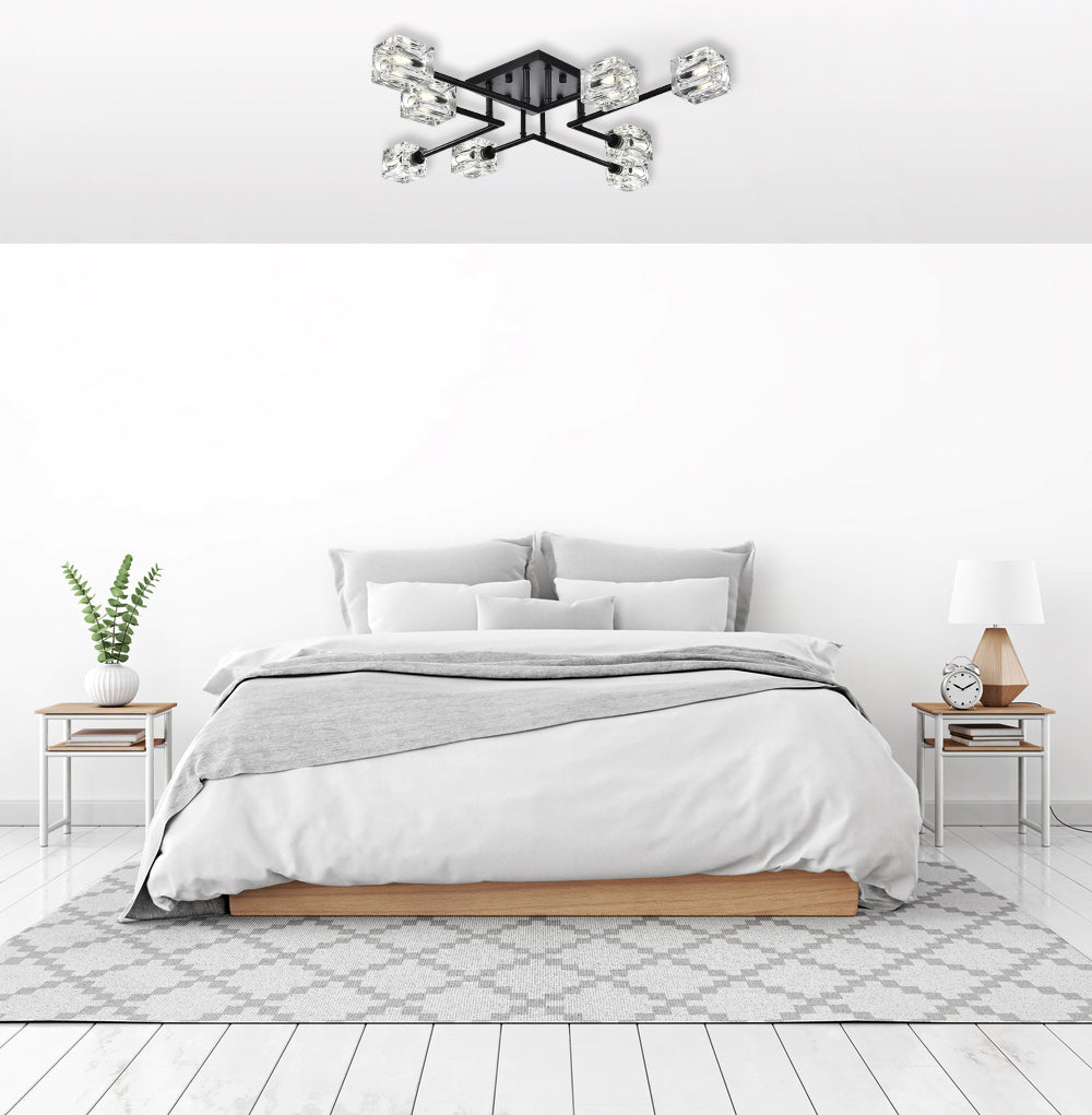 Lyra 32 inch Flush Mount in Black