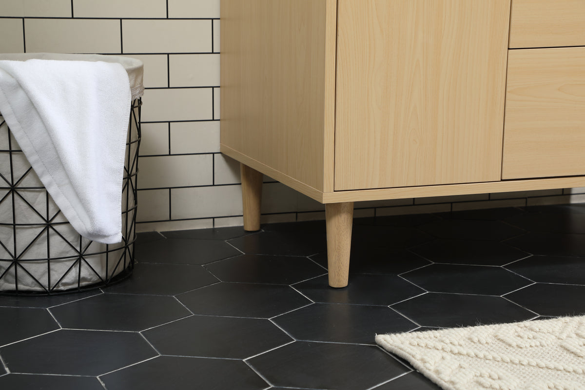 36 inch bathroom vanity in Maple with backsplash
