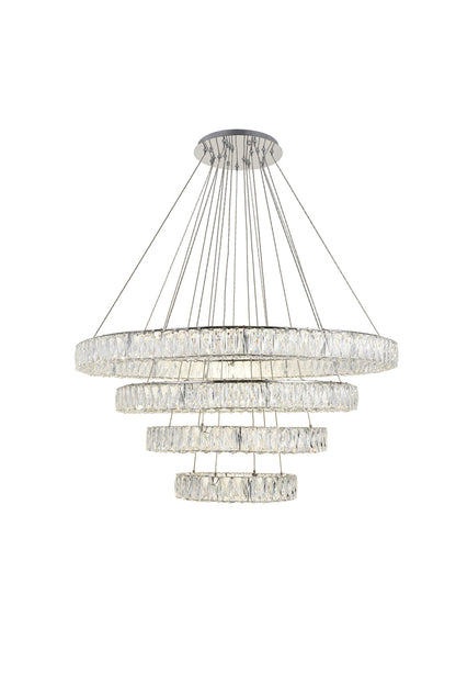 Monroe Integrated LED chip light Chrome Chandelier Clear Royal Cut Crystal