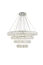 Monroe Integrated LED chip light Chrome Chandelier Clear Royal Cut Crystal