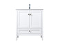 30 Inch SIngle Bathroom Vanity In White