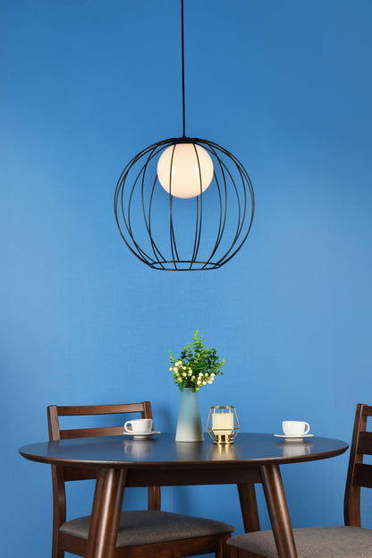 Wetzel 1 light black pendant