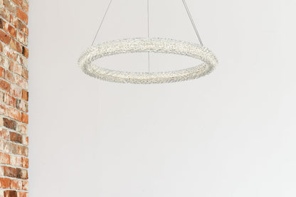 Bowen 26 inch Adjustable LED Chandelier in Satin Gold