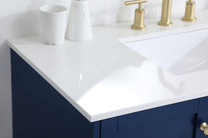 42 inch Single Bathroom Vanity in Blue