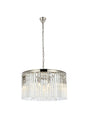 Sydney 8 light polished nickel Chandelier Clear Royal Cut Crystal