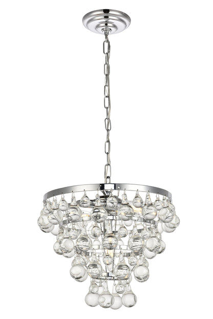 Kora Collection Pendant D13 H10.9 Lt:3 Chrome Finish