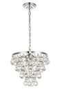Kora Collection Pendant D13 H10.9 Lt:3 Chrome Finish