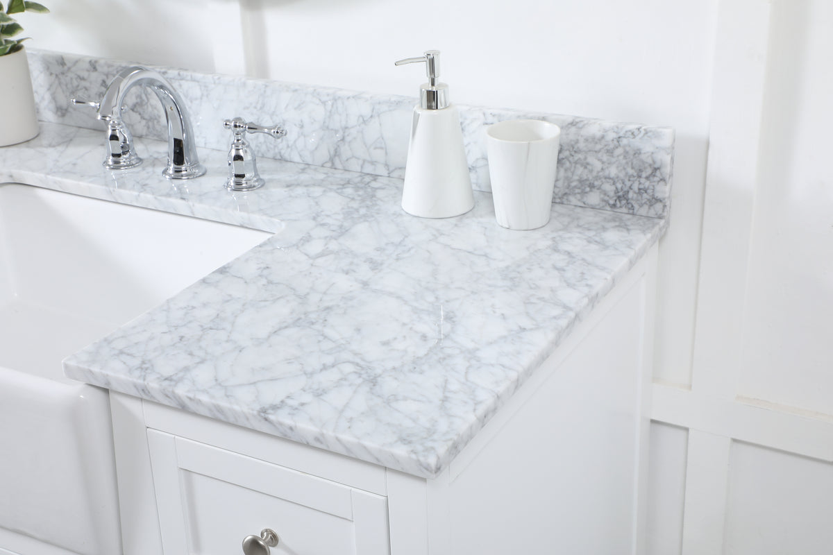 48 inch Single bathroom vanity in white