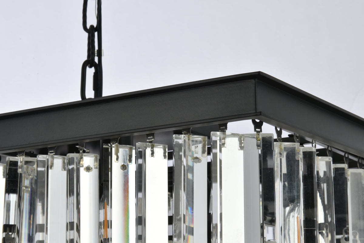 Sydney 12 light Matte Black Chandelier Clear Royal Cut Crystal