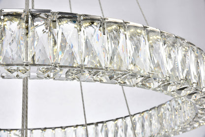 Monroe Integrated LED chip light Chrome Chandelier Clear Royal Cut Crystal