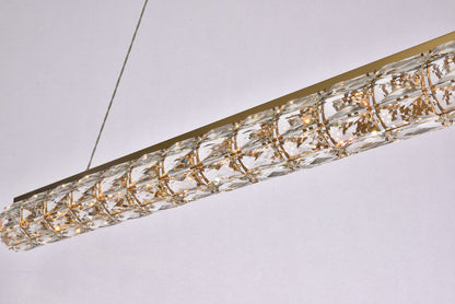 Valetta 48 inch LED linear pendant in gold