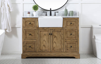 48 inch Single bathroom vanity in driftwood