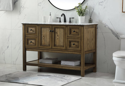48 inch Single bathroom vanity in driftwood