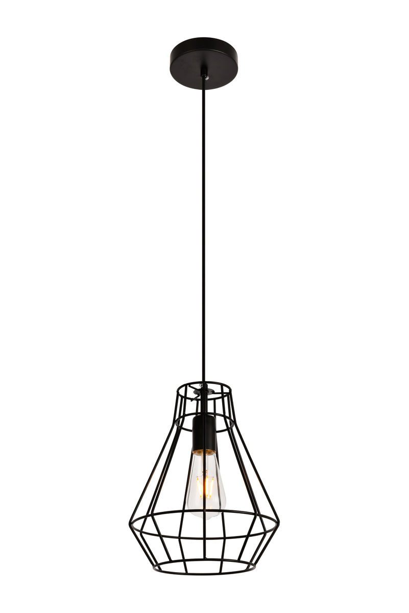 Jago Collection Pendant D9.1 H12.3 Lt:1 Black Finish