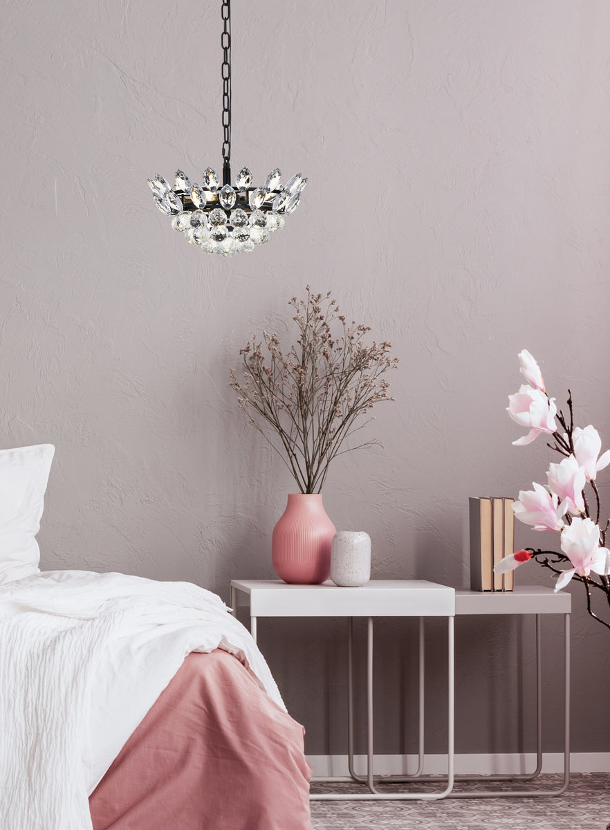 Emilia 14 inch pendant in black