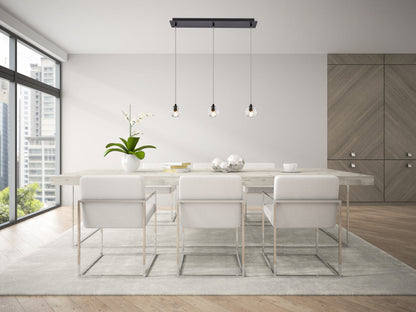 Eren 3 lights Black pendant