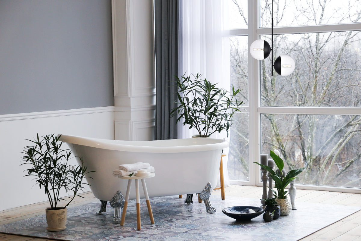 Eclipse 2 Lights Black Pendant With Clear Glass