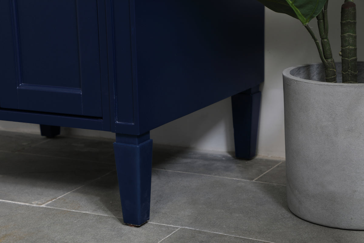 24 inch Single bathroom vanity in blue