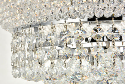 Primo 4 light Chrome Flush Mount Clear Royal Cut Crystal