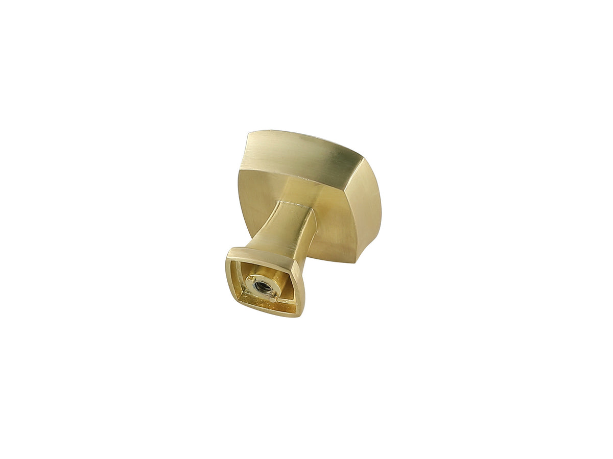 Irvin 1.3" Brushed Gold Square Knob Multipack (Set of 10)