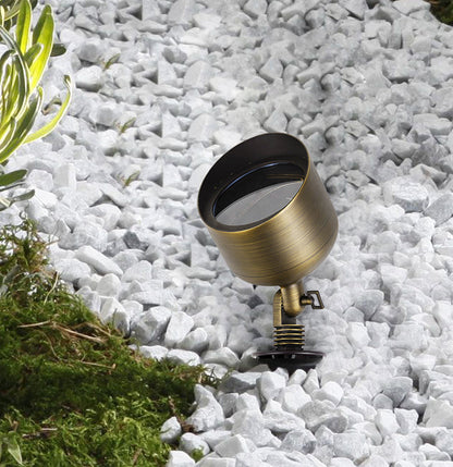 Cast brass wide spot light