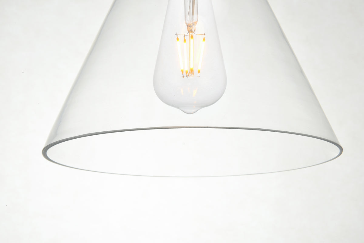 Destry 1 Light Chrome Pendant With Clear Glass