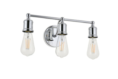 Serif 3 light chrome Wall Sconce
