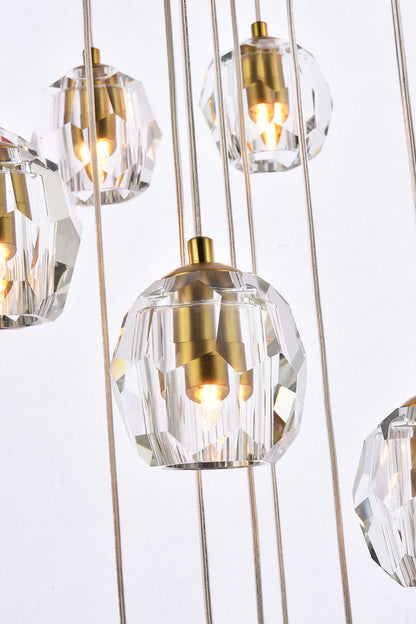 Eren 18 lights Gold pendant