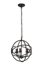 Octavia Collection Pendant D14 H15 Lt:3 Dark brown Finish